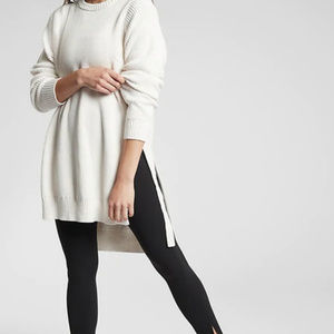 Athleta West End Tunic Sweater in Ivory XXS